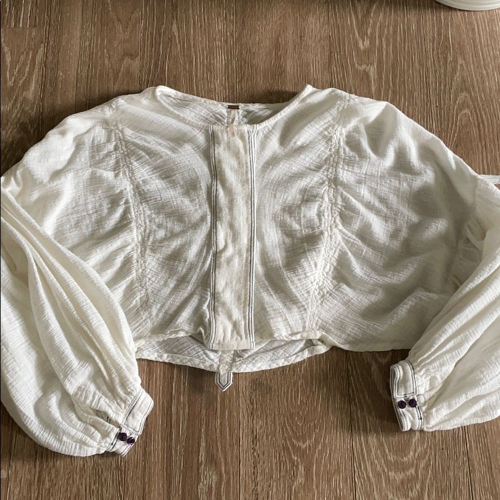 Free people cropped blouse